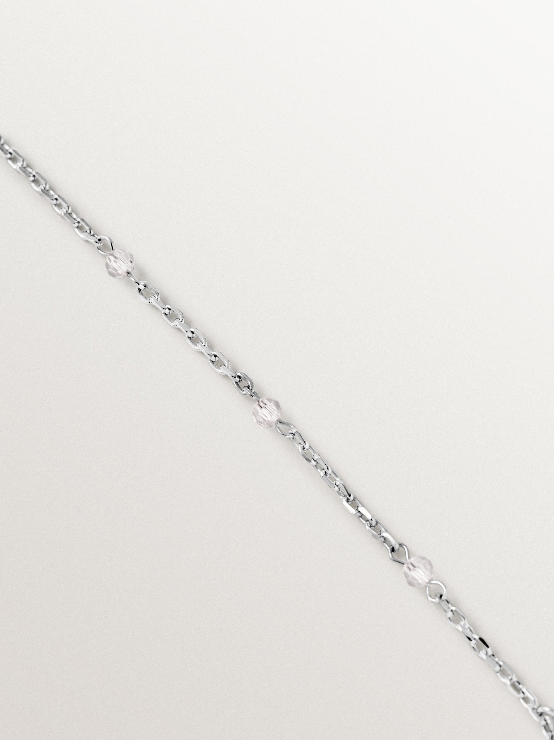Necklace with baroque pearls and crystals