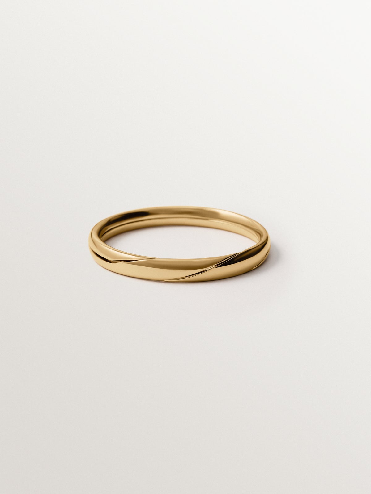 Yellow gold-plated gimmel bracelet