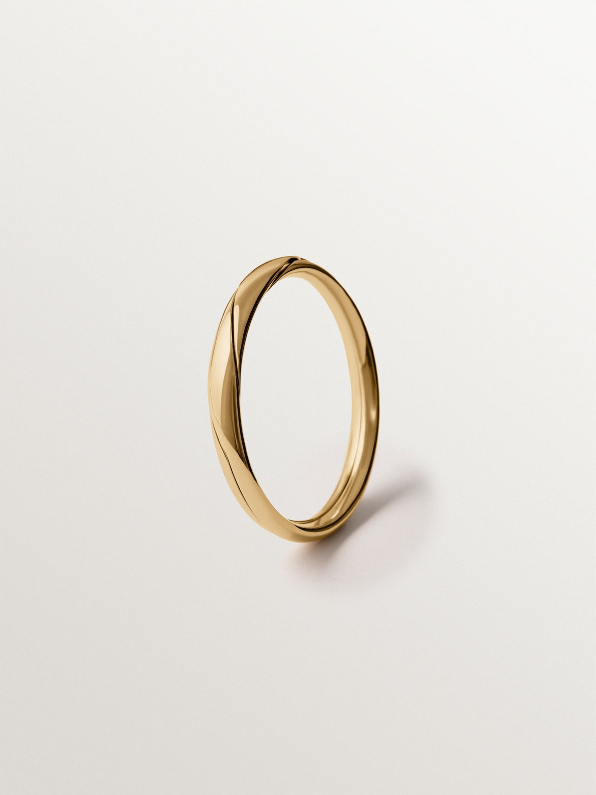 Yellow gold-plated gimmel bracelet