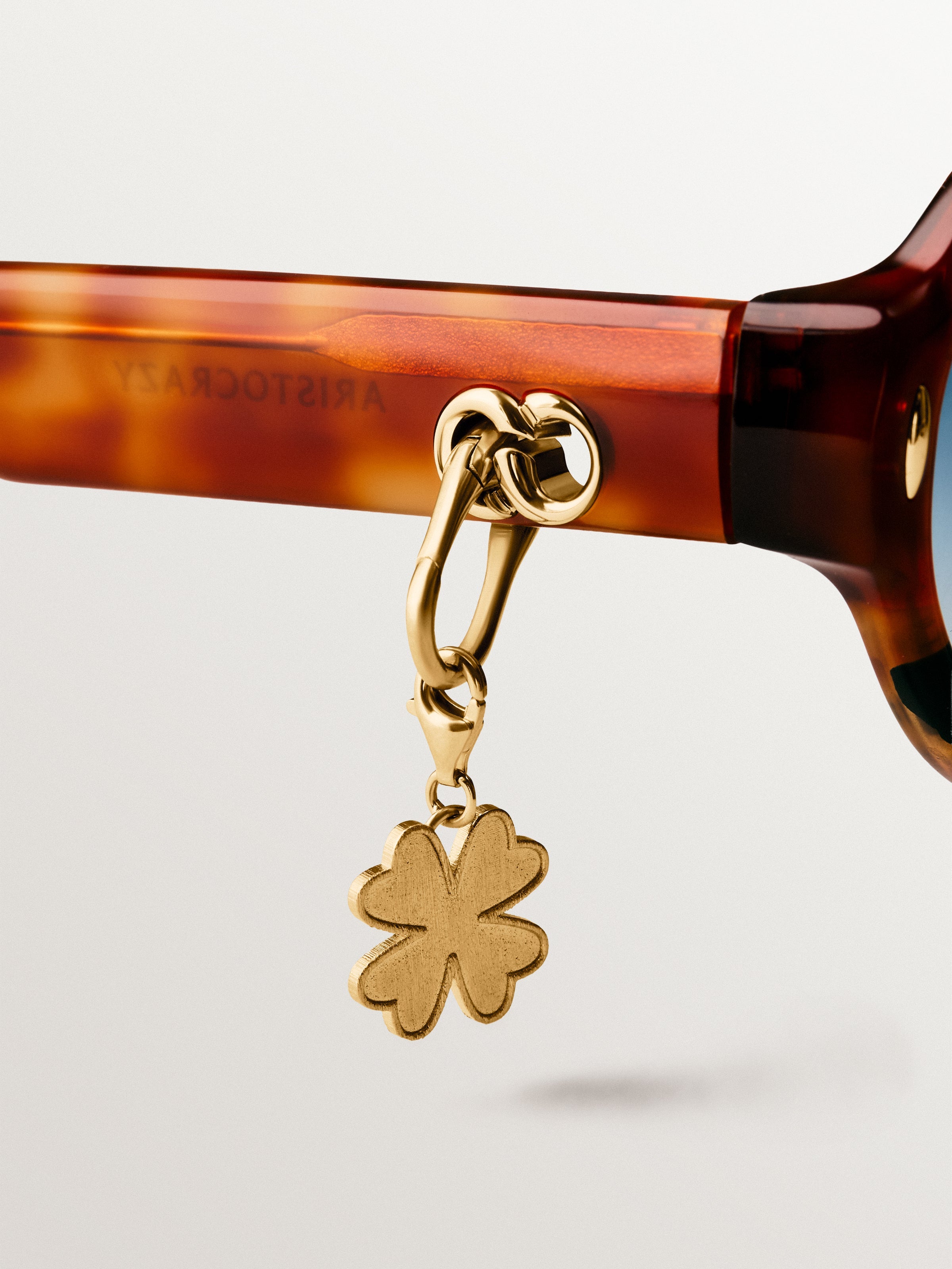 Yellow gold plated charm hanger