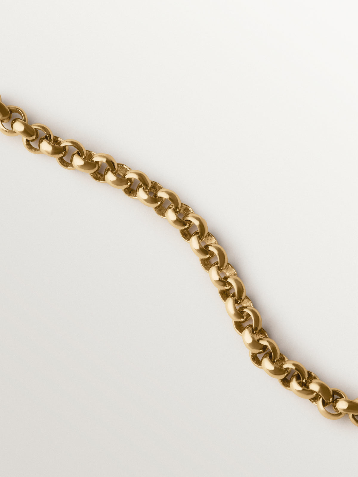 18K yellow gold-plated necklace with coin