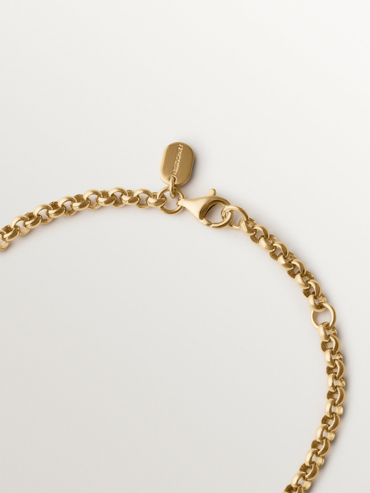 18K yellow gold-plated necklace with coin