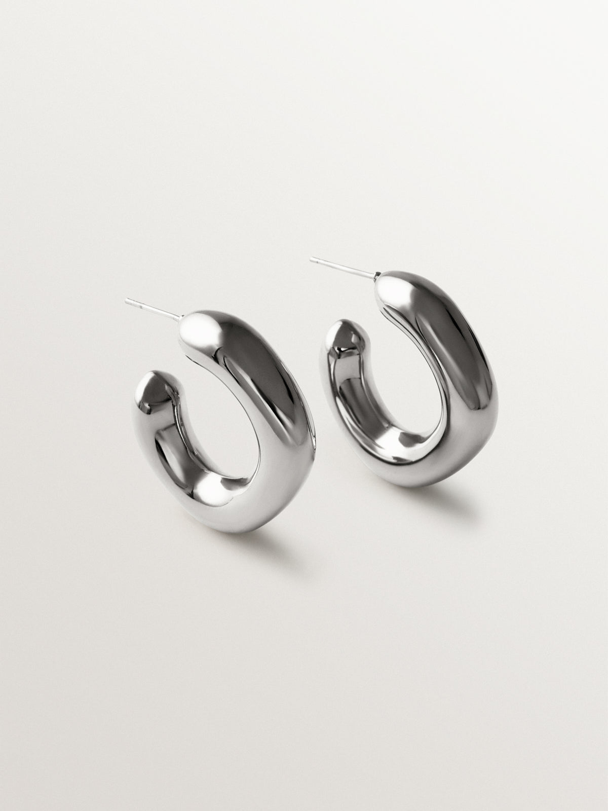 Small square hoop earrings