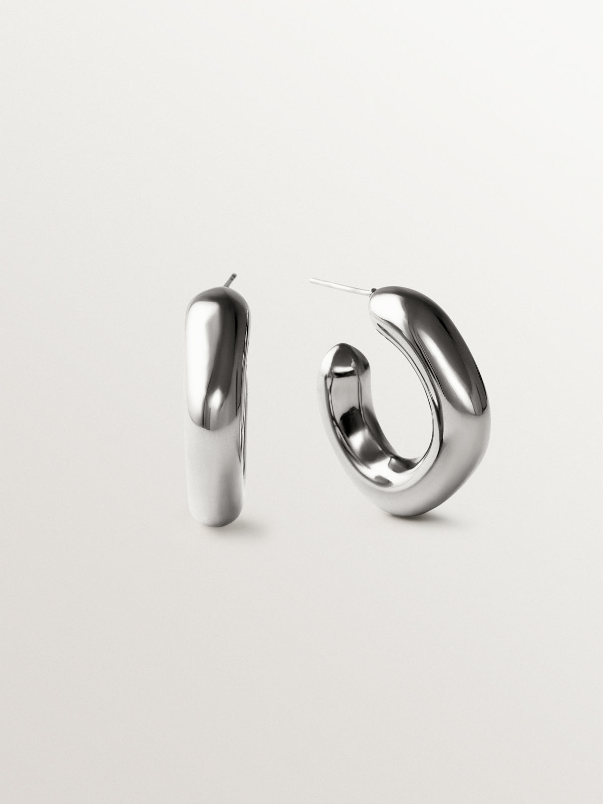 Small square hoop earrings