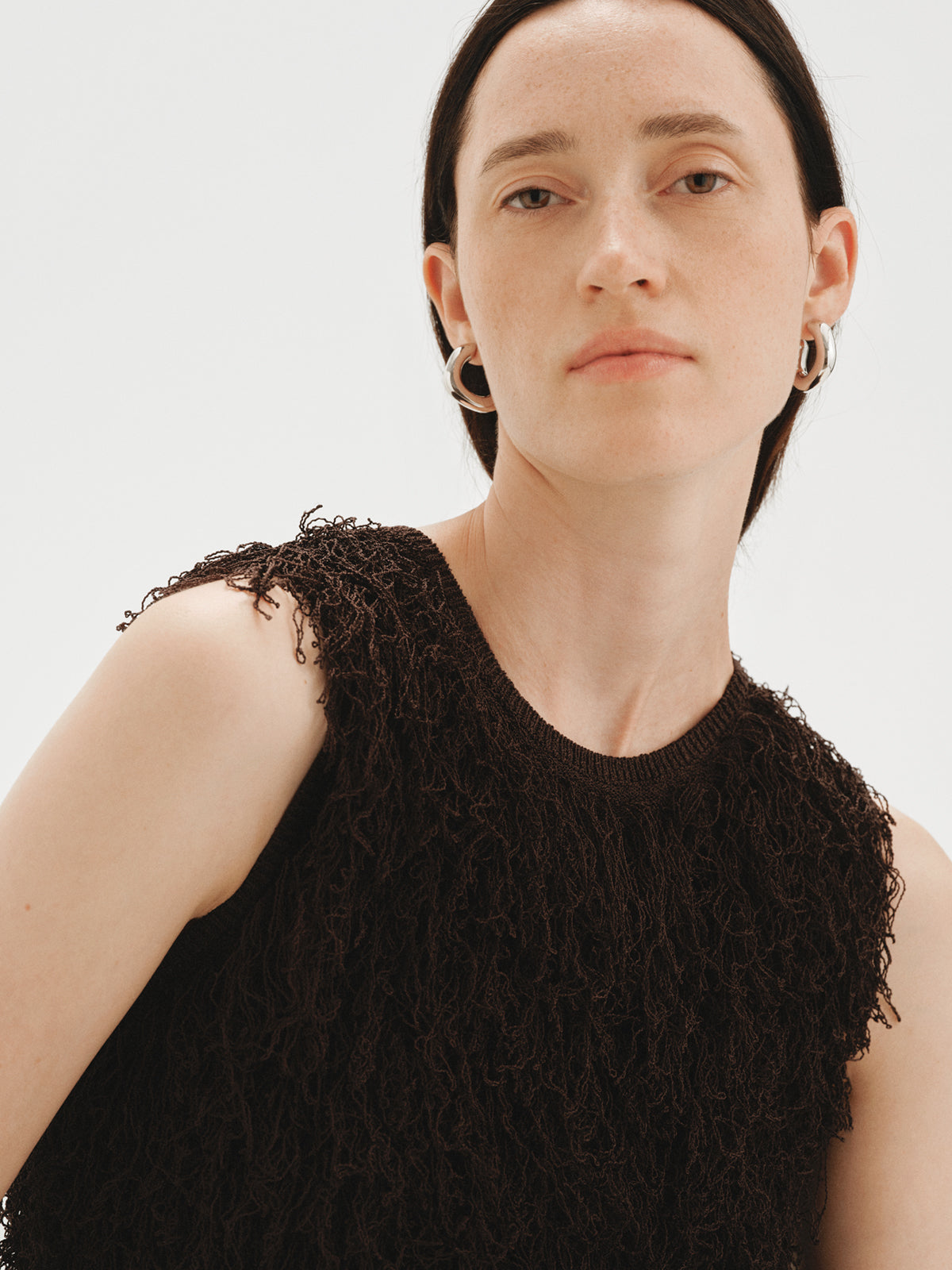 Small square hoop earrings