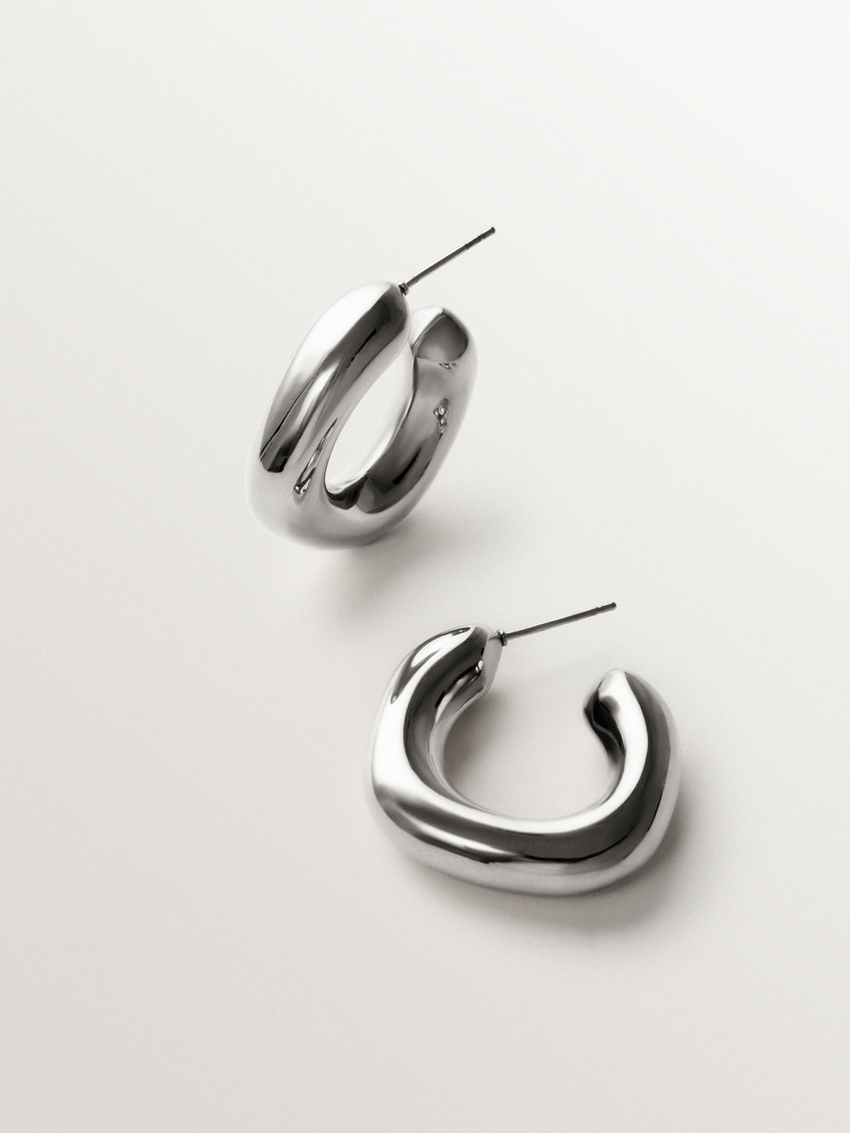 Small square hoop earrings
