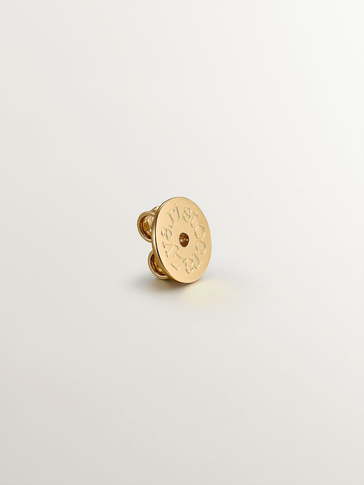18K yellow gold plated 925 silver butterfly style clasp