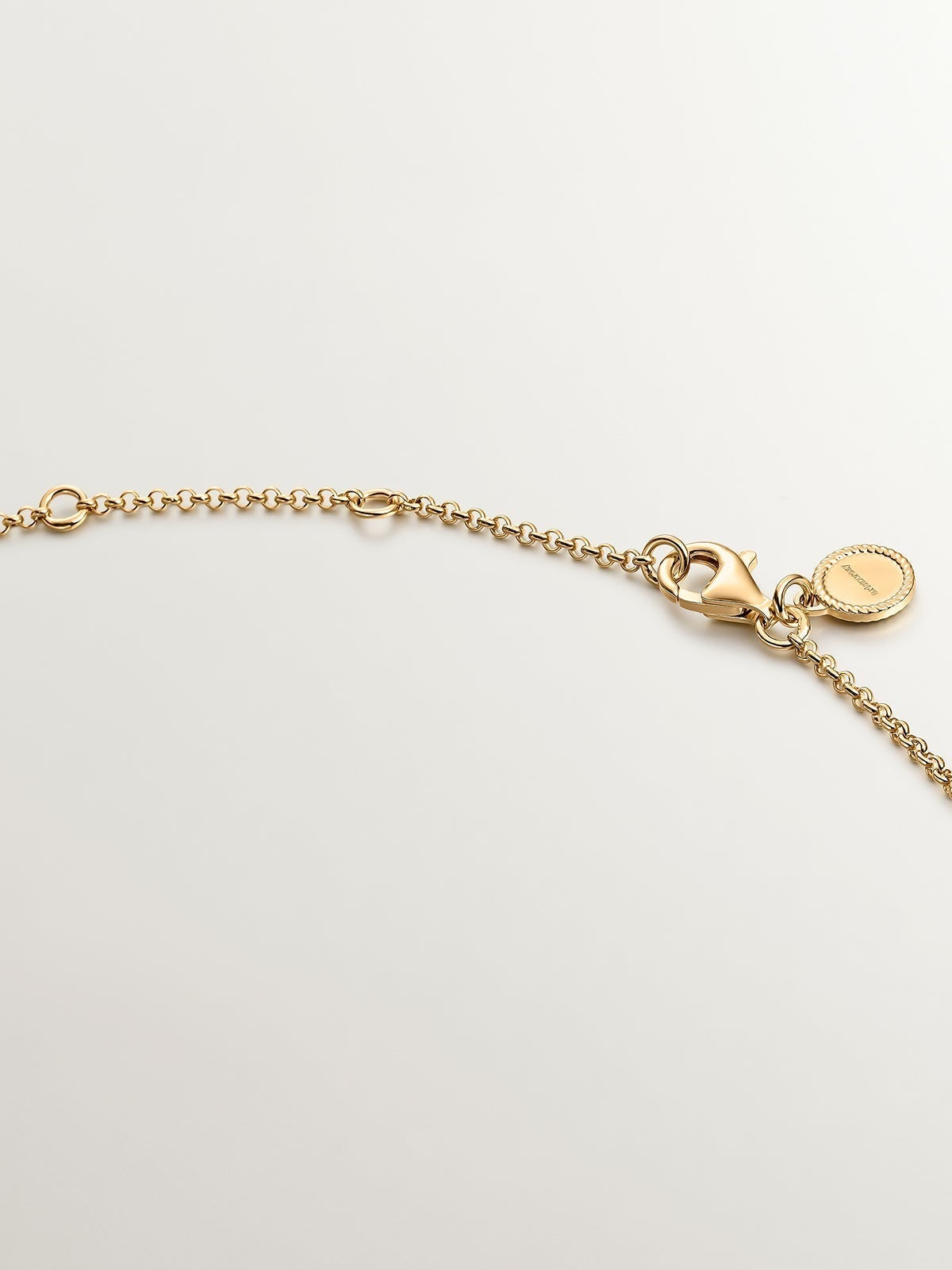 925 Silver pendant dipped in 18K yellow gold with infinity