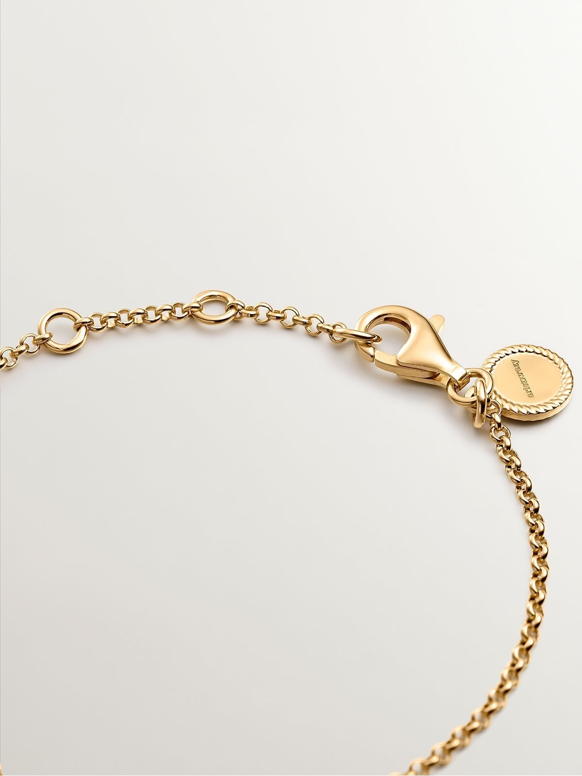 18K Yellow Gold Plated 925 Silver Bracelet with Star