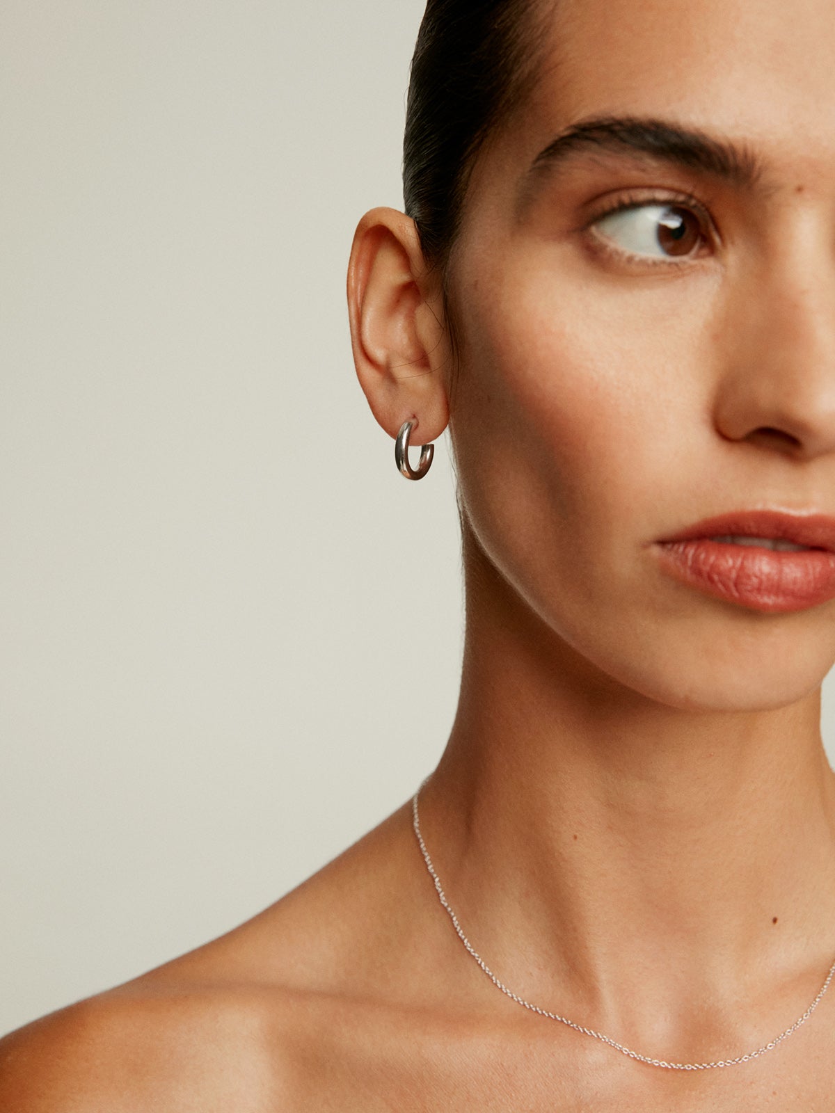 Small 925 silver hoop earrings