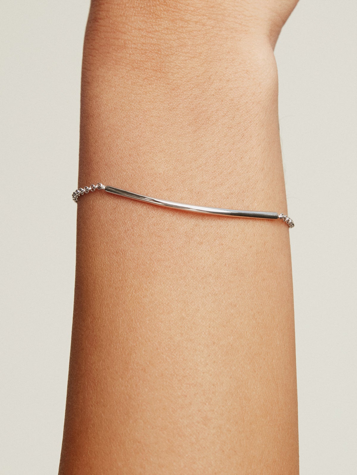 925 Silver bracelet with tube shape