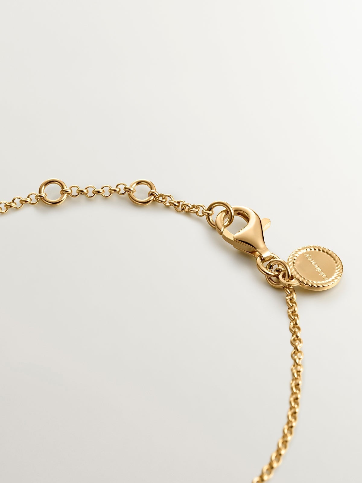 18K Yellow Gold Plated 925 Silver Bracelet with Tube Shape