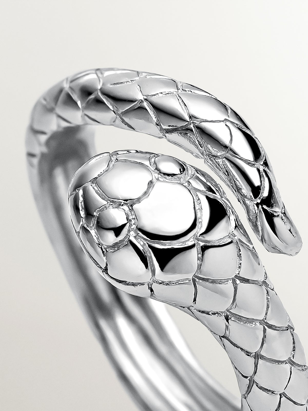 925 Silver Ring with Snake Design