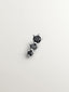 18K white gold piercing with black diamonds
