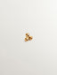 18K yellow gold piercing with triple bead