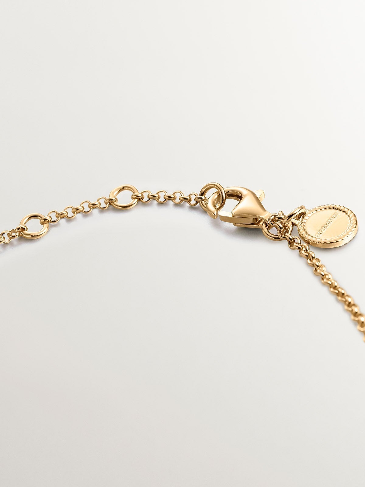 925 Silver bracelet bathed in 18K yellow gold with chameleon