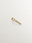 Individual 18K yellow gold earring with diamonds