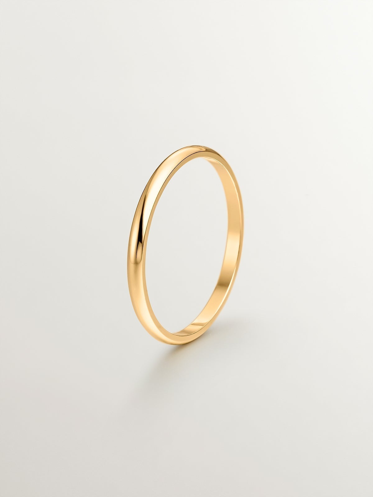 1.70mm half round yellow gold wedding band