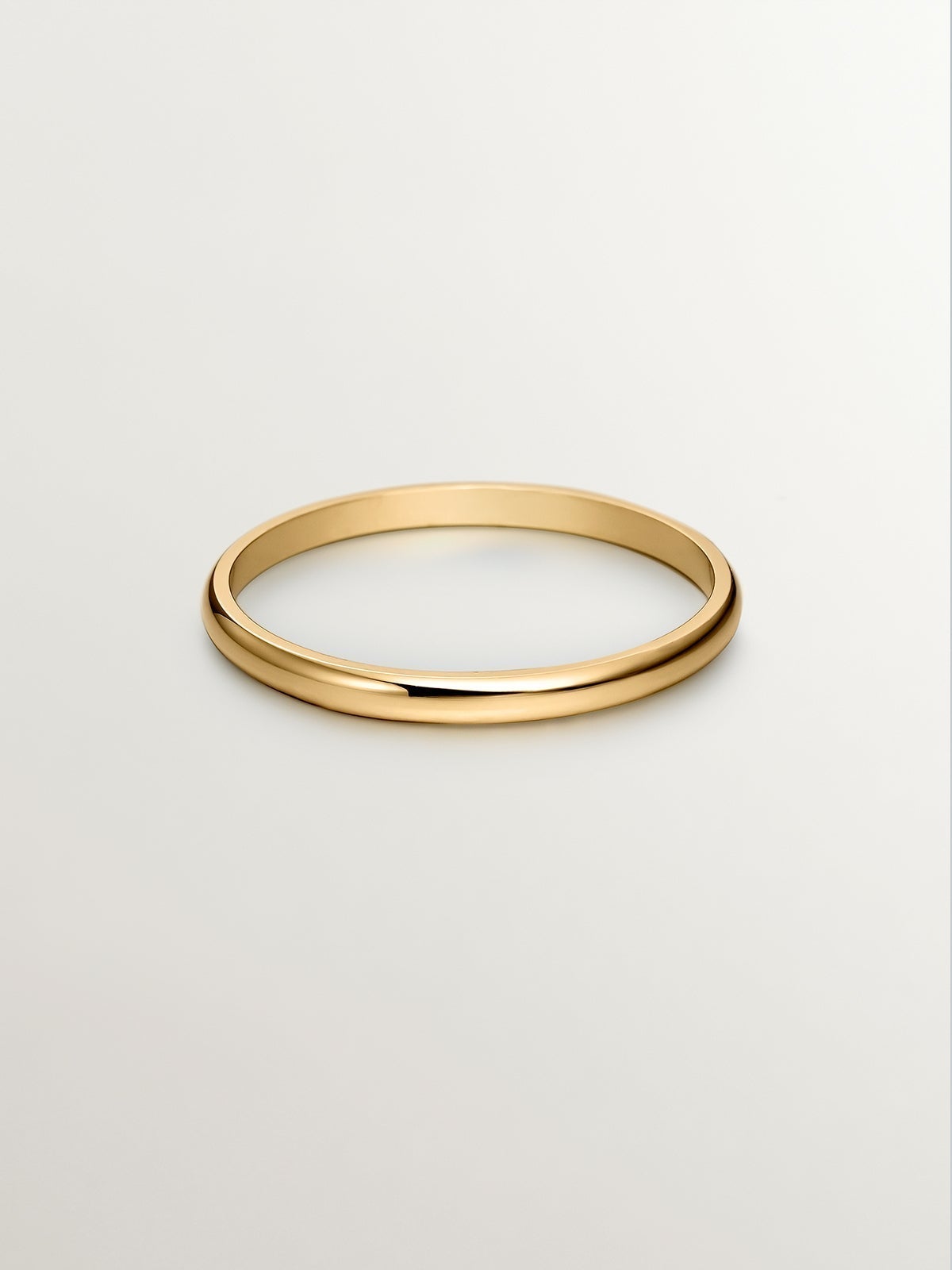 1.70mm half round yellow gold wedding band