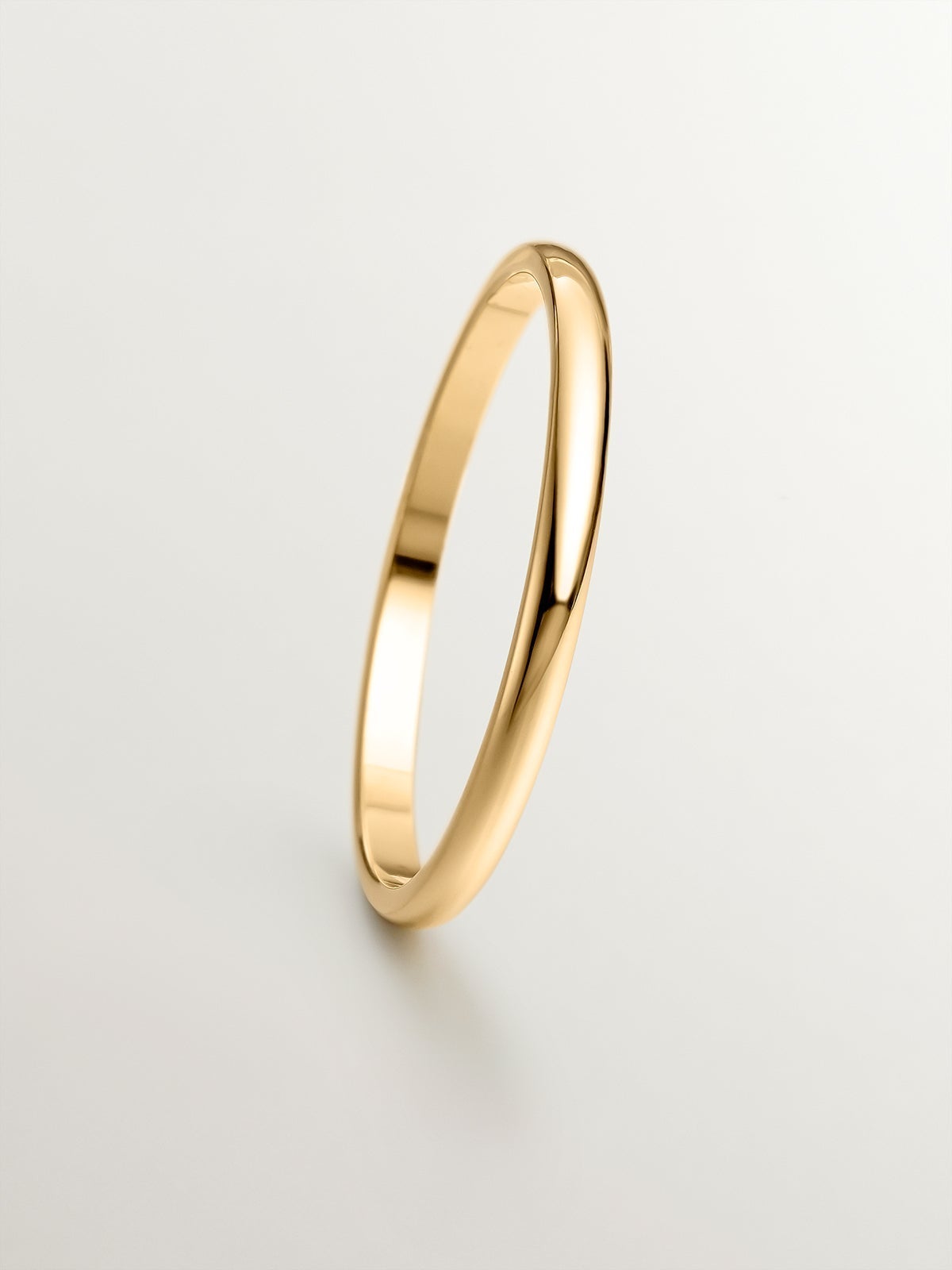 1.70mm half round yellow gold wedding band