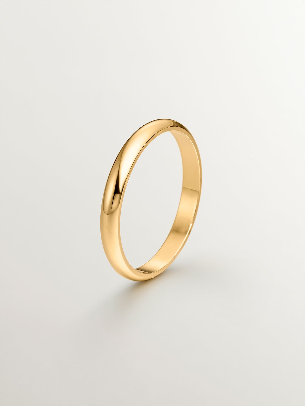 2.50mm half-round yellow gold alliance