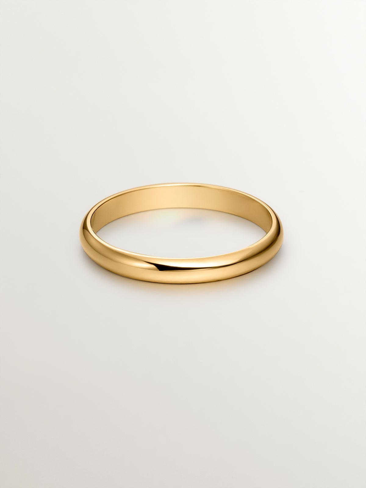 2.50mm half-round yellow gold alliance