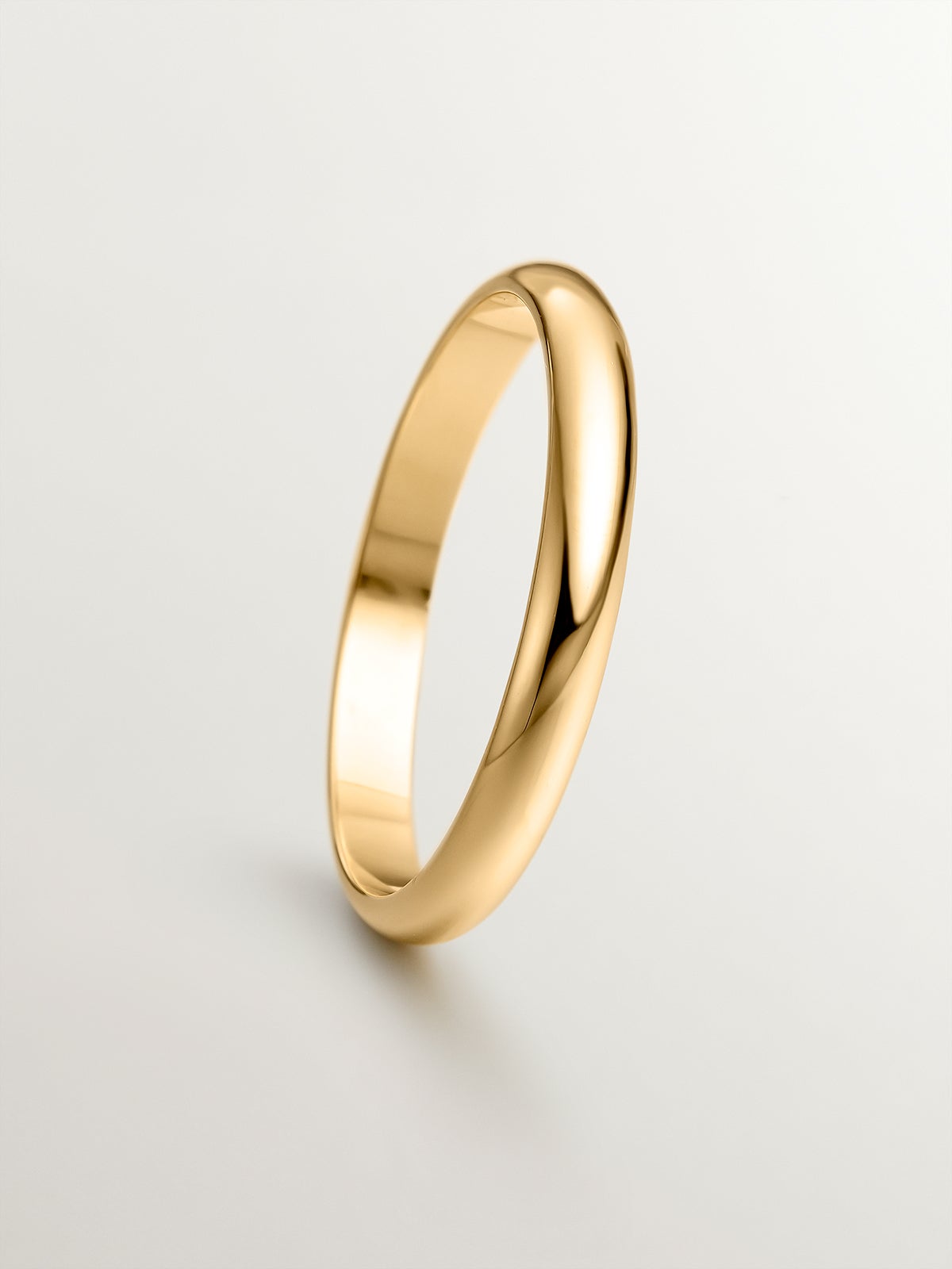 2.50mm half-round yellow gold alliance