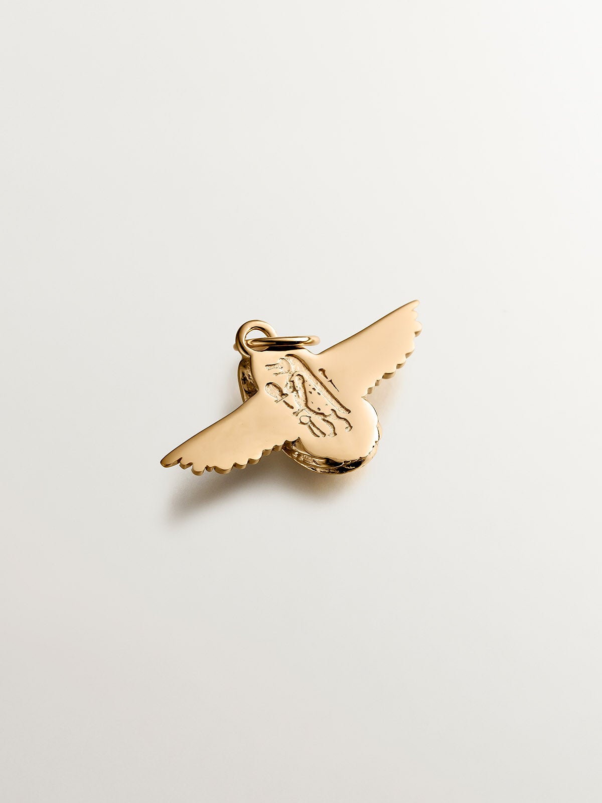 925 silver charm plated in 18K yellow gold with Egyptian scarab