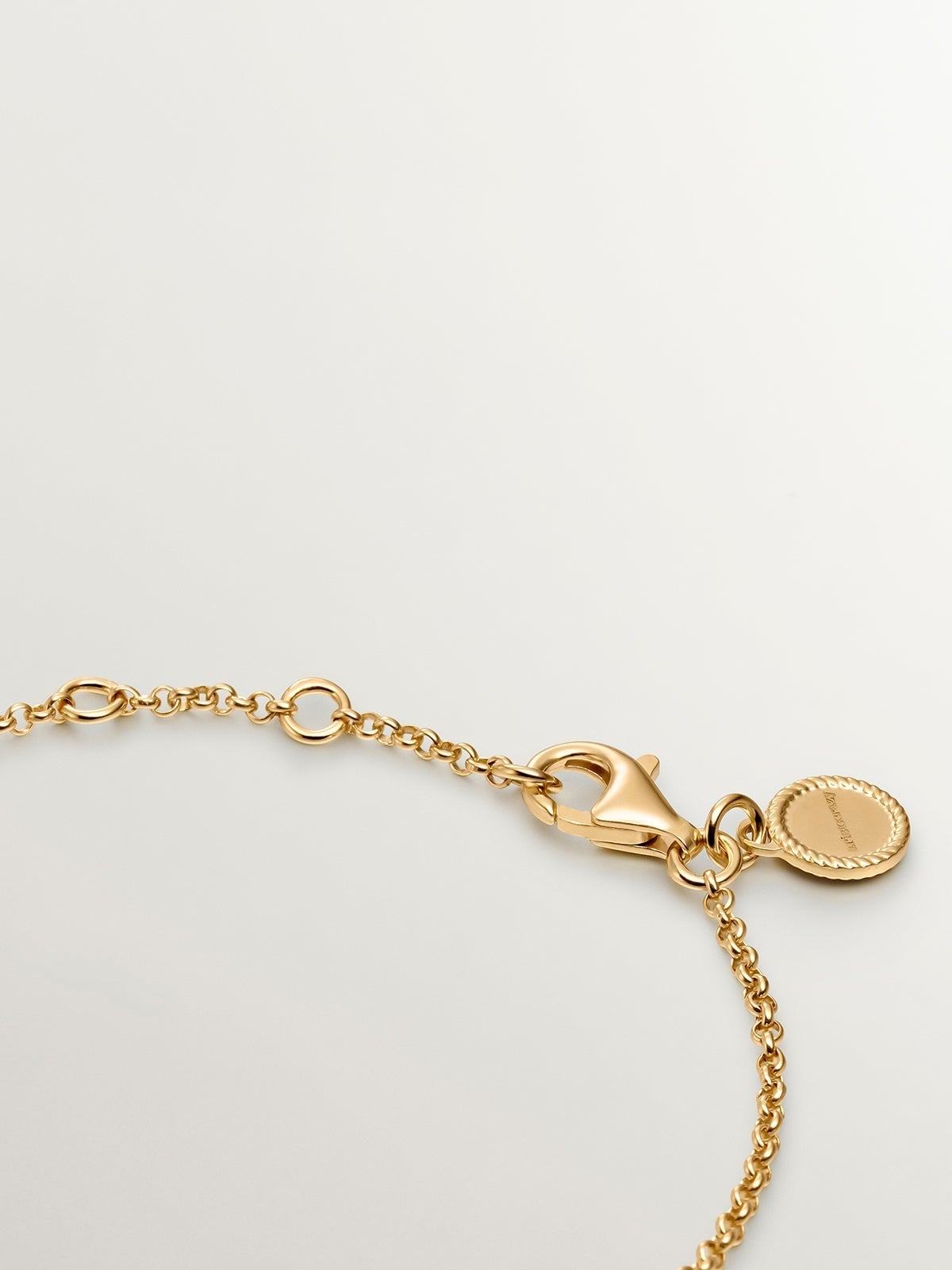 925 Silver bracelet plated in 18K yellow gold with wings