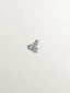 18K white gold piercing with diamond clover