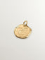 Handcrafted 925 silver charm bathed in 18K yellow gold with the initial E.