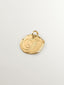 Handcrafted charm made of 925 silver, bathed in 18K yellow gold with initial F.