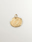 Handcrafted charm made of 925 silver coated in 18K yellow gold with the initial Q.