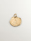 Handcrafted charm made of 925 silver, coated in 18K yellow gold with the initial X.