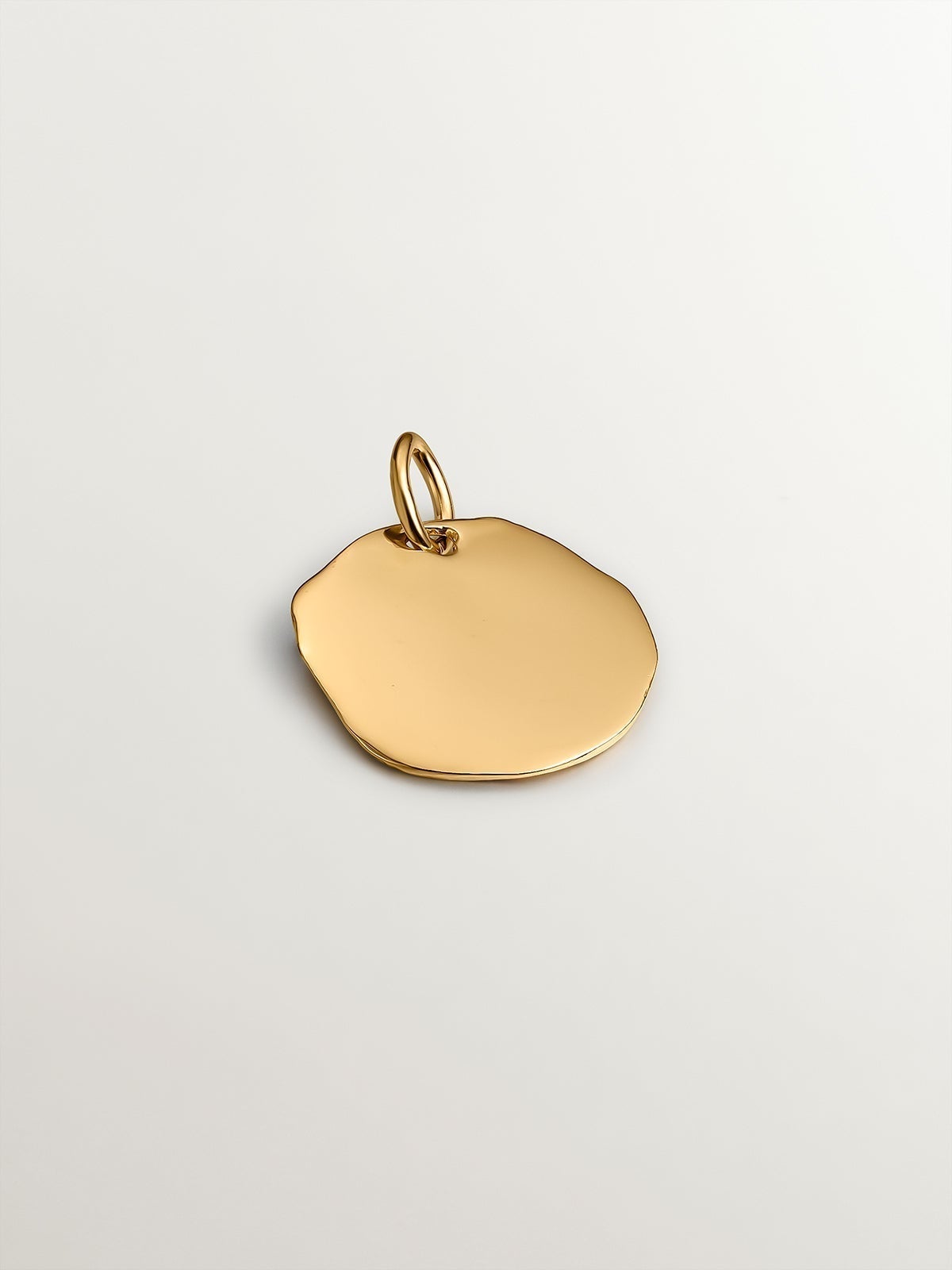 Handcrafted 925 silver charm bathed in 18K yellow gold with initial Y