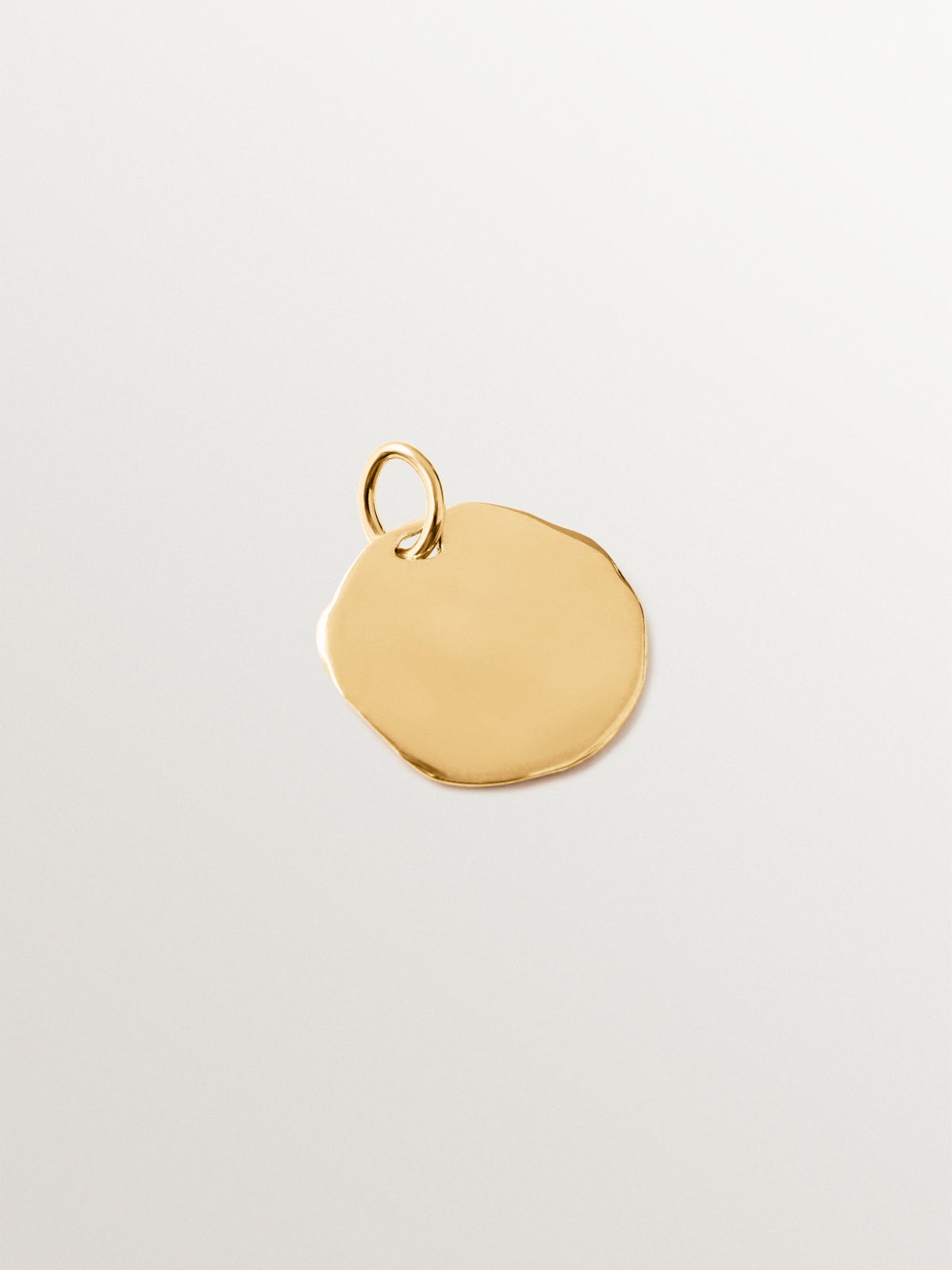 Small customizable charm in 925 silver plated in 18K yellow gold
