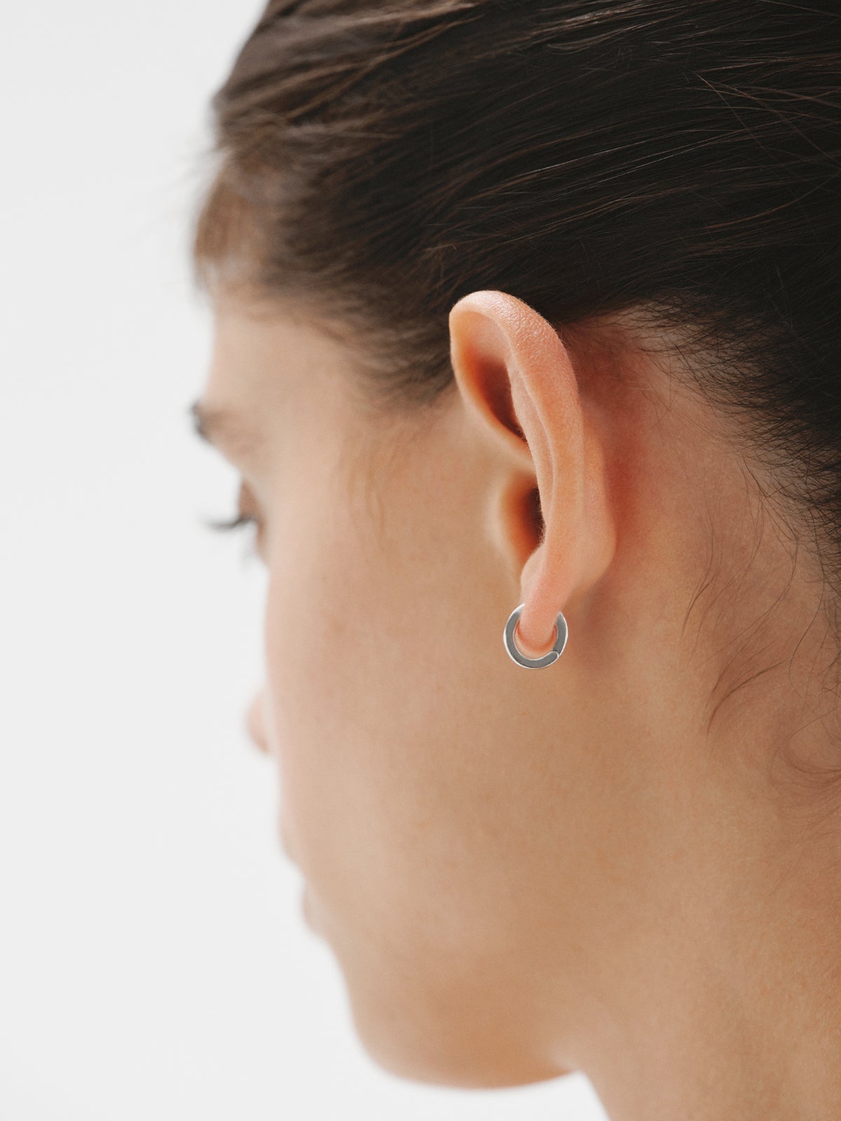 Small 925 silver hoop earrings