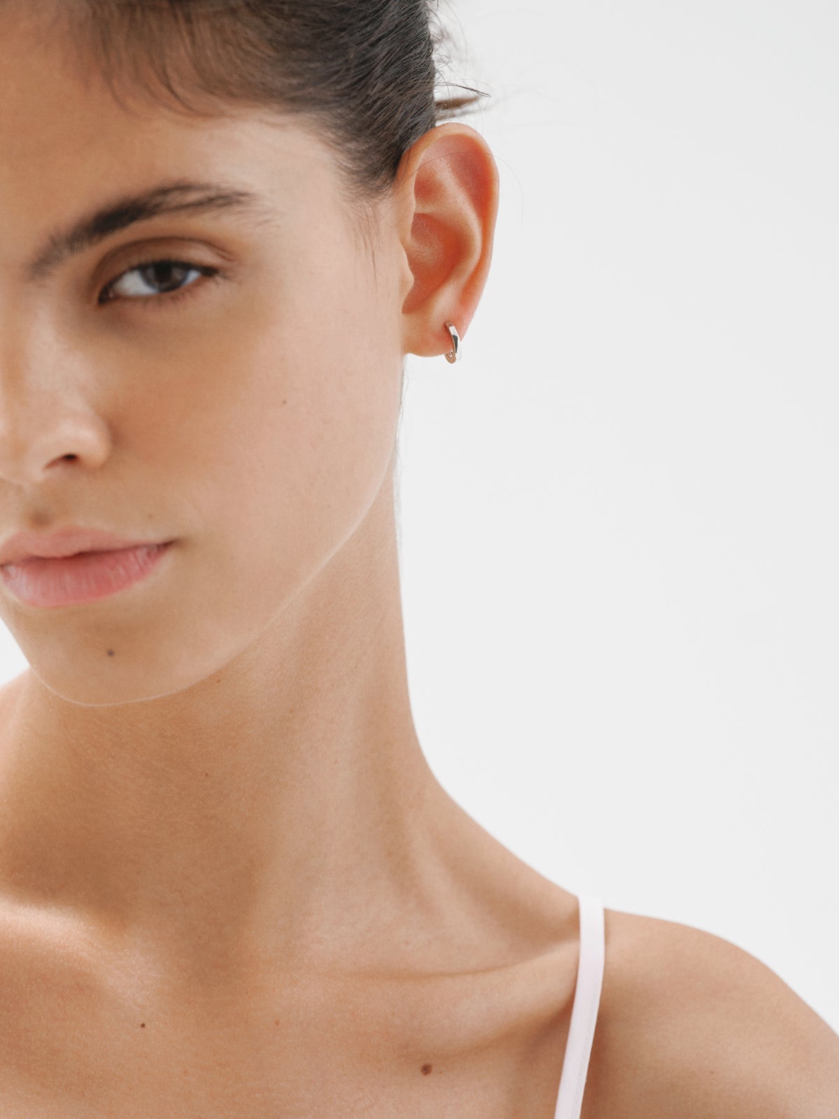 Small 925 silver hoop earrings