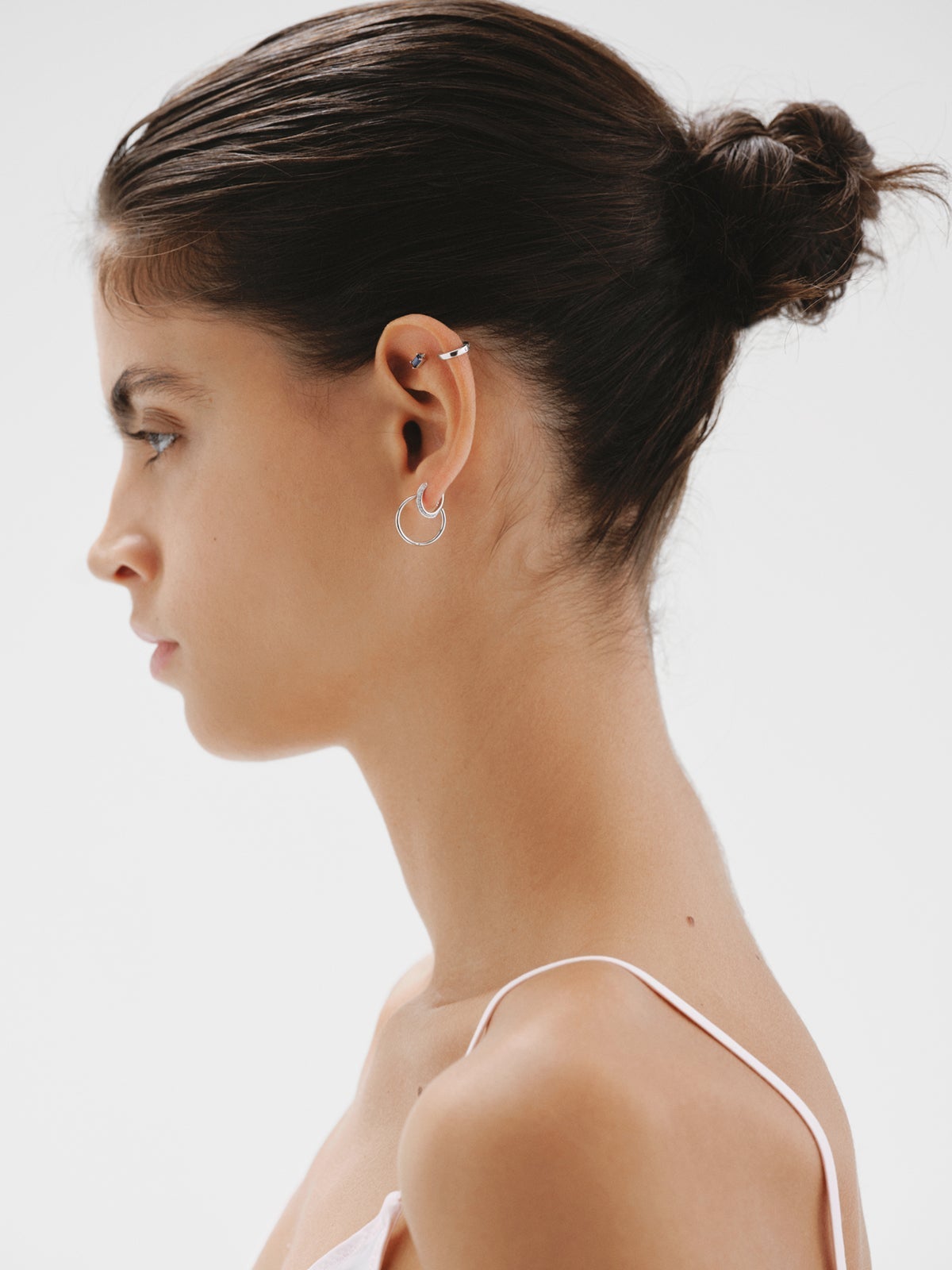 Small 925 silver hoop earrings