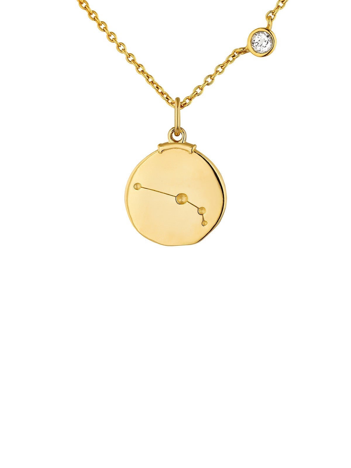 Aries Charm made of 925 silver bathed in 18K yellow gold.