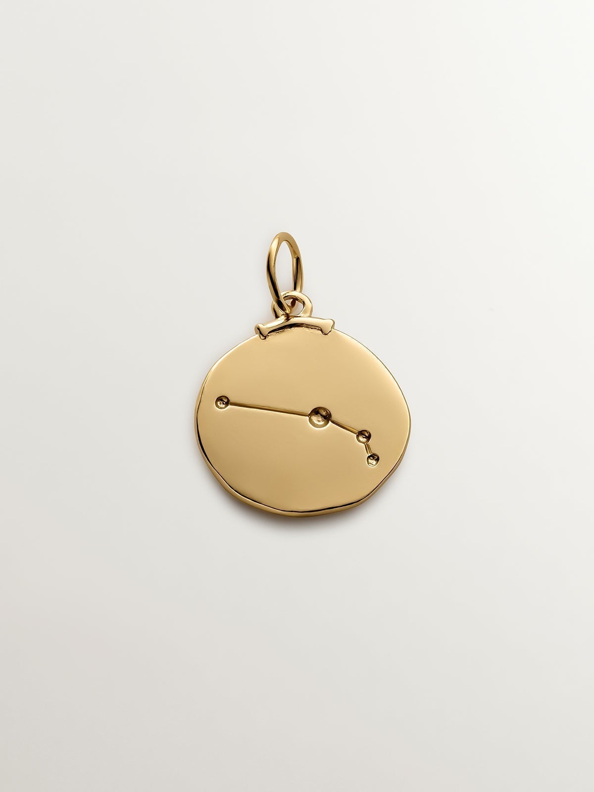 Aries Charm made of 925 silver bathed in 18K yellow gold.