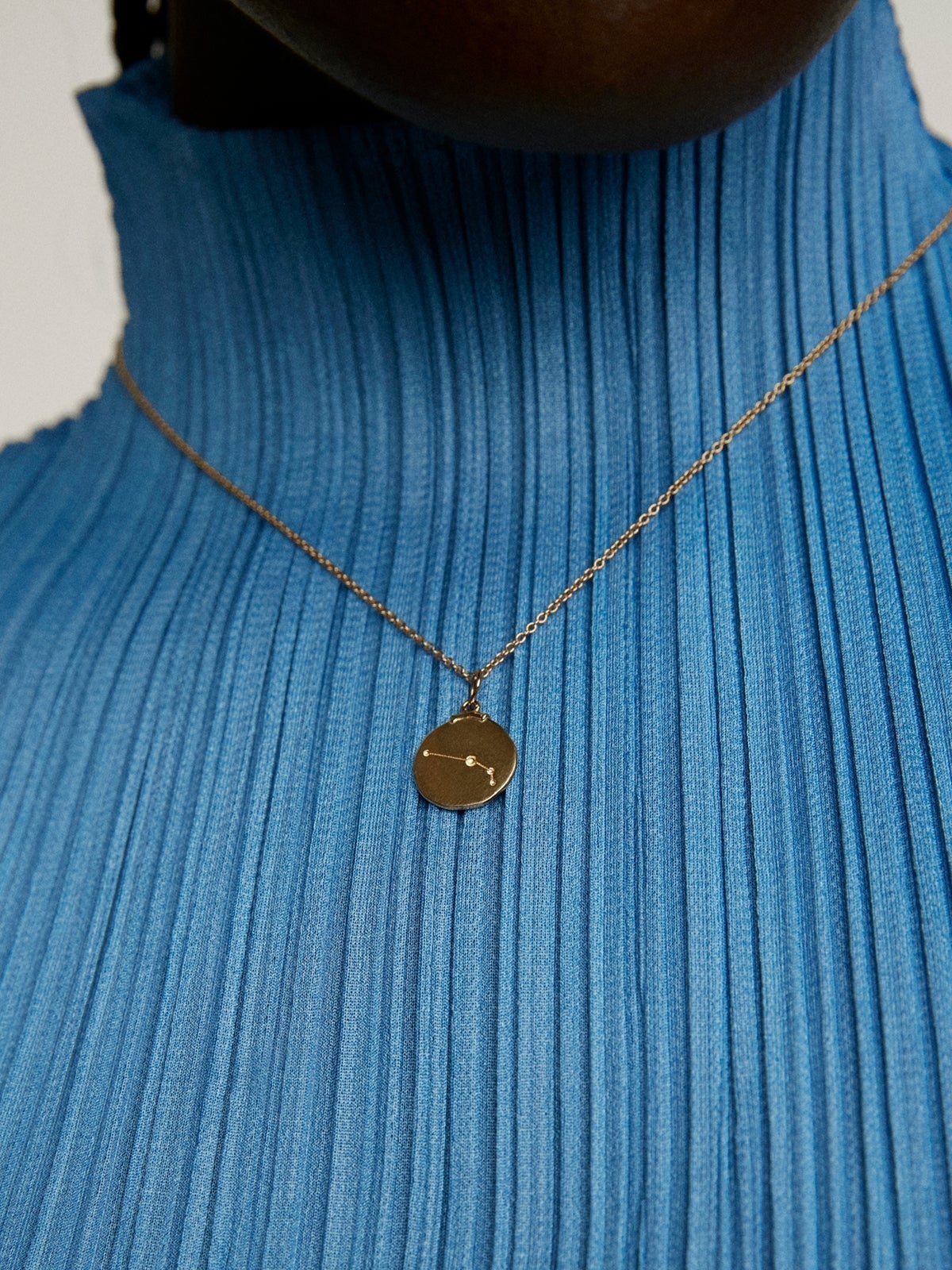 Aries Charm made of 925 silver bathed in 18K yellow gold.