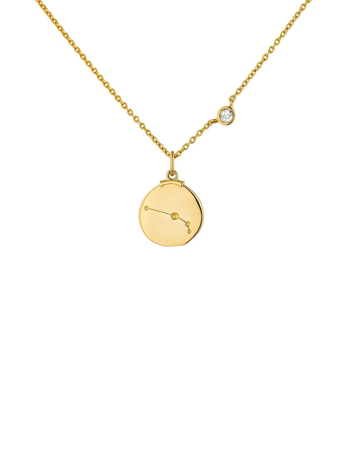 Aries Charm made of 925 silver bathed in 18K yellow gold.