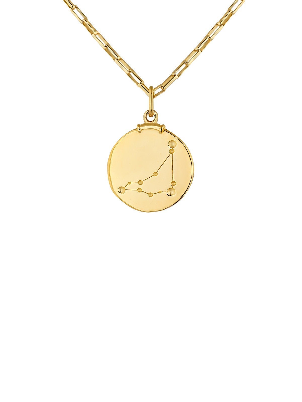 Capricorn Charm made of 925 silver, coated in 18K yellow gold