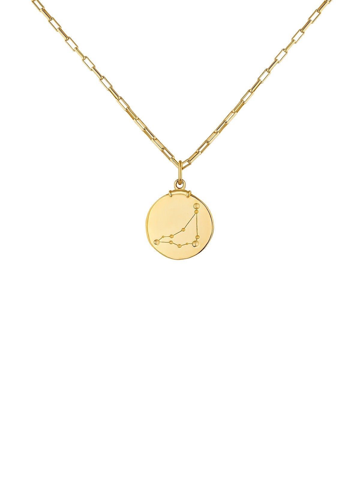 Capricorn Charm made of 925 silver, coated in 18K yellow gold