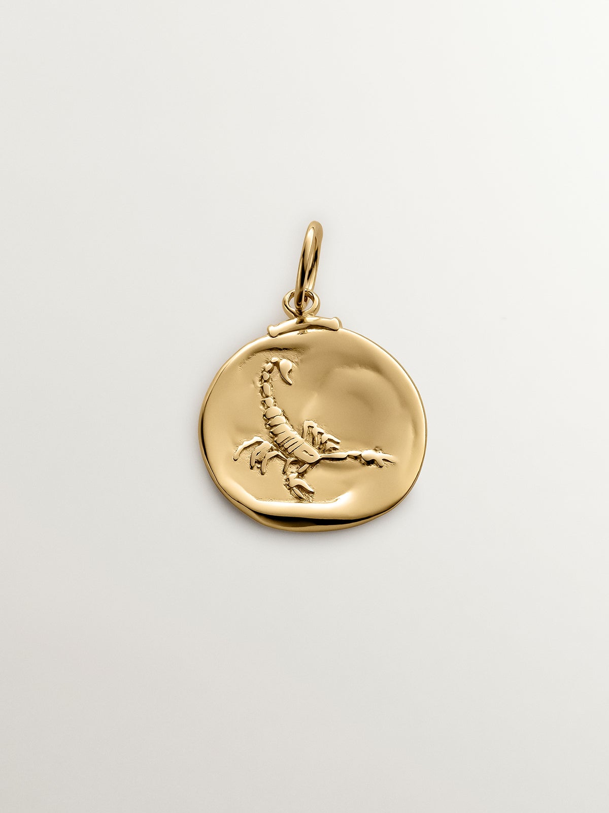 925 Silver Scorpio Charm coated in 18K yellow gold