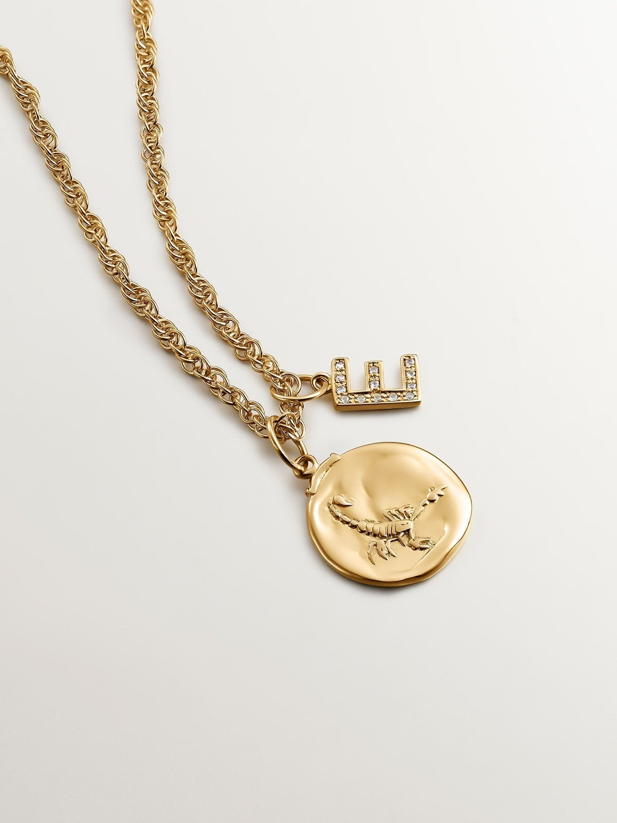 925 Silver Scorpio Charm coated in 18K yellow gold
