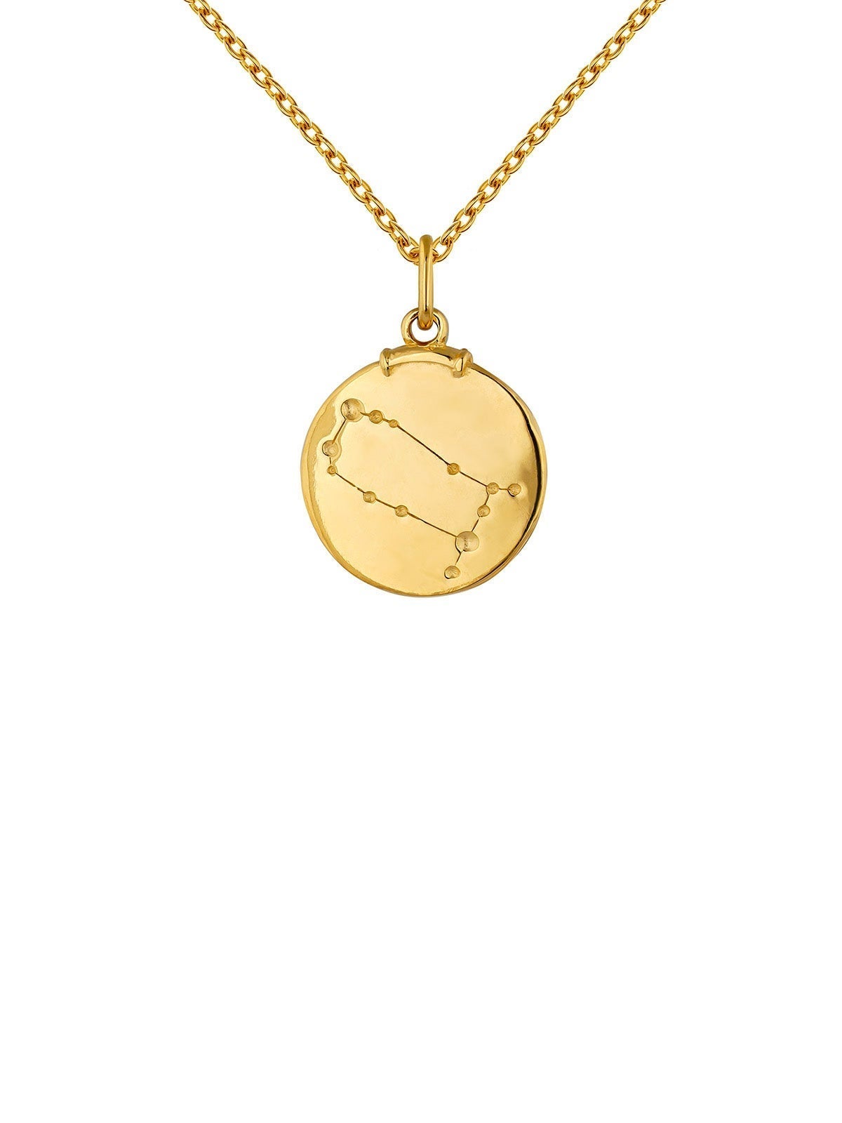 Gemini Charm made of 925 silver, bathed in 18K yellow gold