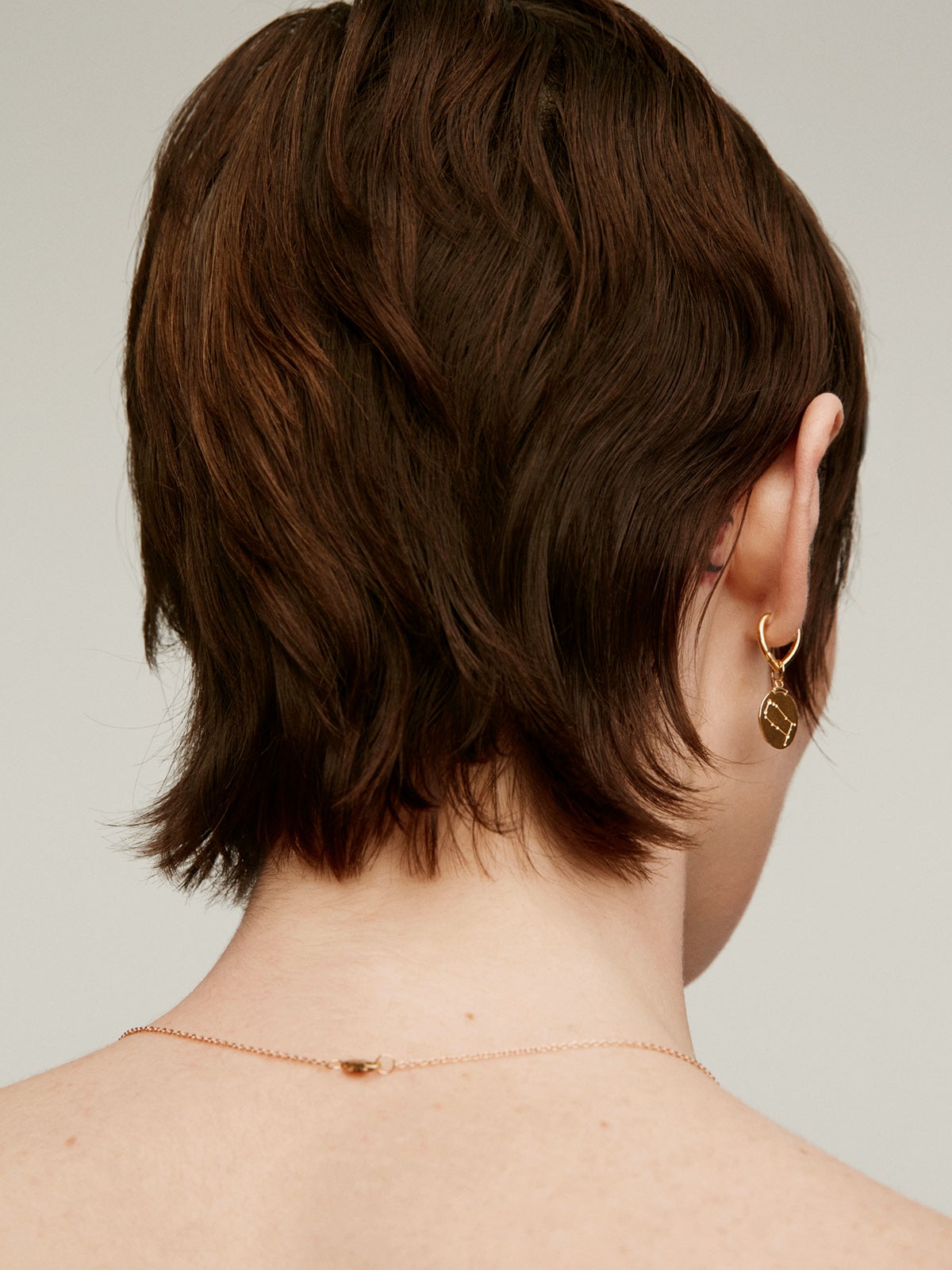 Gemini Charm made of 925 silver, bathed in 18K yellow gold