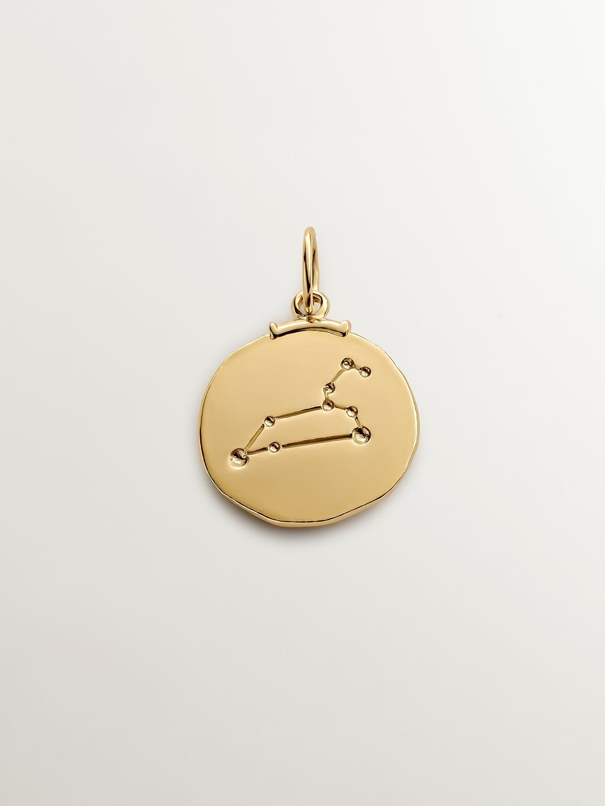 925 Silver Leo Charm bathed in 18K yellow gold